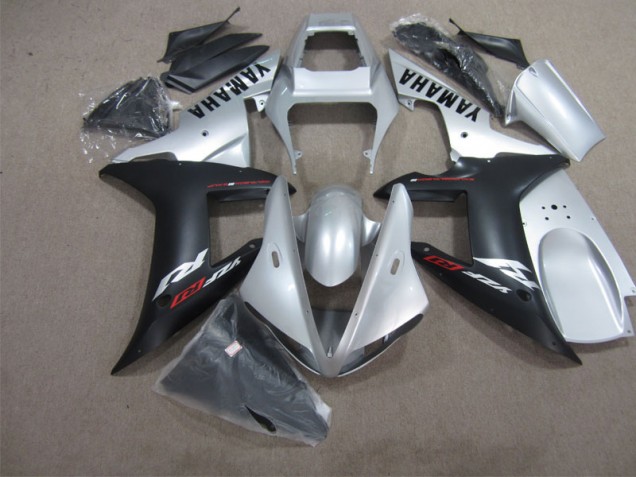 Cheap 2002-2003 Black Silver Yamaha YZF R1 Motorbike Fairing Kits Cheap 2002-2003 Black Silver Yamaha YZF R1 Motorbike Fairing Kits