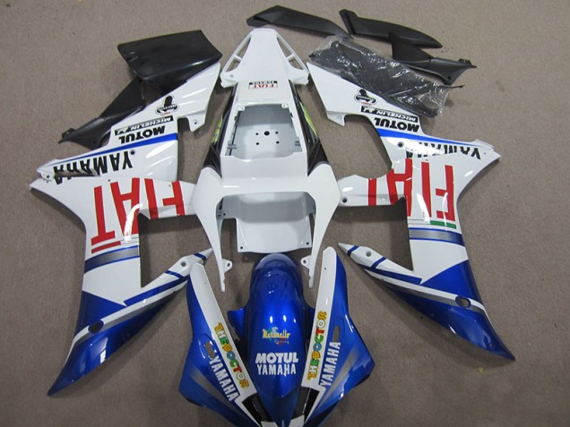 Cheap 2004-2006 Blue White Motul Fiat Yamaha YZF R1 Bike Fairing Cheap 2004-2006 Blue White Motul Fiat Yamaha YZF R1 Bike Fairing
