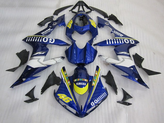 Cheap 2004-2006 Blue Go!!!!!!! 46 Yamaha YZF R1 Motorcycle Bodywork Cheap 2004-2006 Blue Go!!!!!!! 46 Yamaha YZF R1 Motorcycle Bodywork