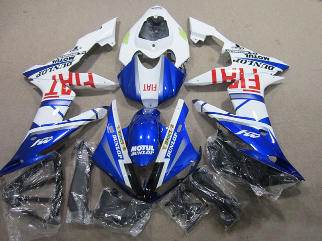 Cheap 2004-2006 Blue White Motul Fiat Yamaha YZF R1 Motorbike Fairing Kits Cheap 2004-2006 Blue White Motul Fiat Yamaha YZF R1 Motorbike Fairing Kits