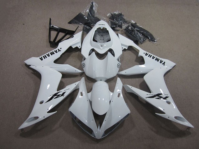 Cheap 2004-2006 White Black Decal Yamaha YZF R1 Moto Fairings Cheap 2004-2006 White Black Decal Yamaha YZF R1 Moto Fairings