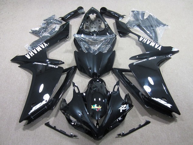 Cheap 2007-2008 Black White Decal Yamaha YZF R1 Motorcycle Fairing Kits Cheap 2007-2008 Black White Decal Yamaha YZF R1 Motorcycle Fairing Kits