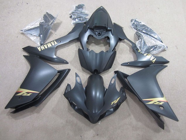 Cheap 2007-2008 Black Gold Decal Yamaha YZF R1 Bike Fairings Cheap 2007-2008 Black Gold Decal Yamaha YZF R1 Bike Fairings