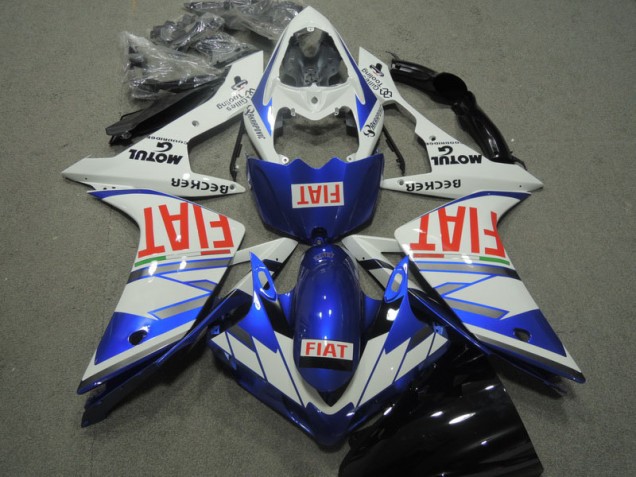 Cheap 2007-2008 Blue White Red Fiat Yamaha YZF R1 Motorcycle Replacement Fairings Cheap 2007-2008 Blue White Red Fiat Yamaha YZF R1 Motorcycle Replacement Fairings