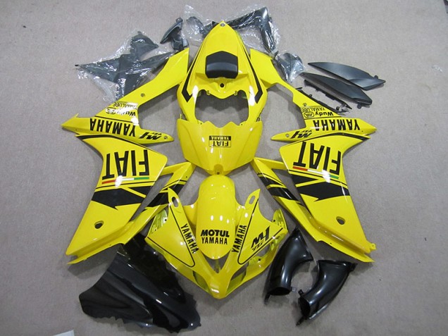 Cheap 2007-2008 Yellow Black Motul Fiat Yamaha YZF R1 Motorcycle Fairing Cheap 2007-2008 Yellow Black Motul Fiat Yamaha YZF R1 Motorcycle Fairing