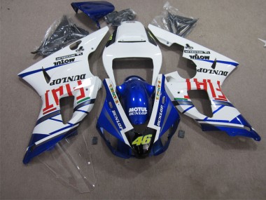Cheap 2009-2011 Blue White Motul Dunlop 46 Yamaha YZF R1 Bike Fairings