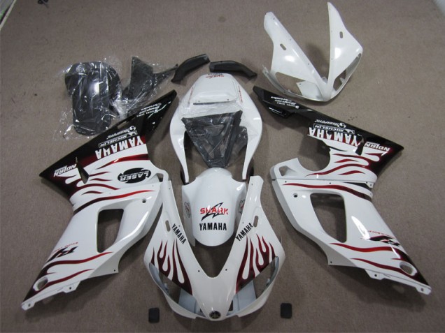 Cheap 2009-2011 White Black Red Shark Yamaha YZF R1 Bike Fairing Kit Cheap 2009-2011 White Black Red Shark Yamaha YZF R1 Bike Fairing Kit