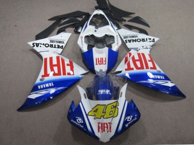 Cheap 2009-2011 Blue White Fiat 46 Yamaha YZF R1 Motorcyle Fairings