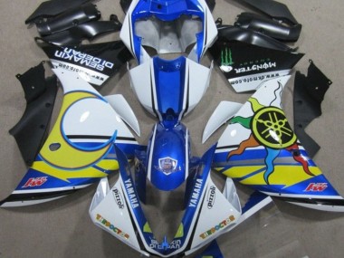 Cheap 2009-2011 Blue White Yellow 46 Yamaha YZF R1 Replacement Fairings