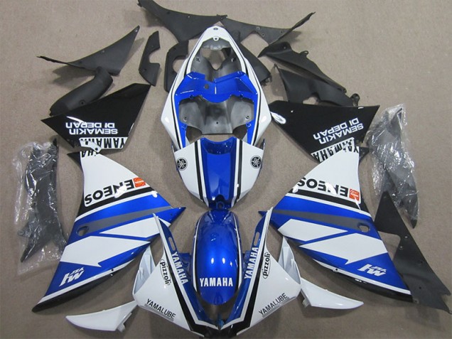 Cheap 2009-2011 Blue White Yamaha YZF R1 Motorcycle Fairing