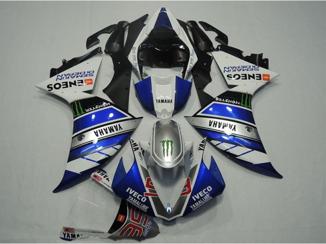 Cheap 2012-2014 Blue White IVECO Yamaha YZF R1 Motorcylce Fairings Cheap 2012-2014 Blue White IVECO Yamaha YZF R1 Motorcylce Fairings
