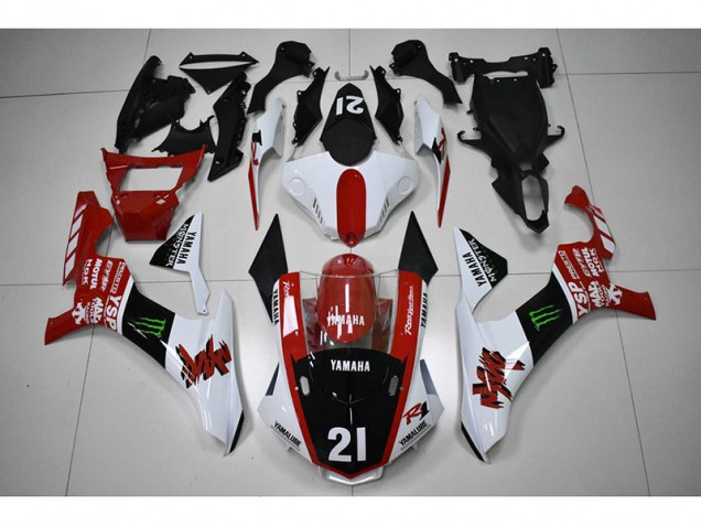 Cheap 2015-2019 Red Black 21 Yamaha YZF R1 Motorcycle Fairings Kit Cheap 2015-2019 Red Black 21 Yamaha YZF R1 Motorcycle Fairings Kit