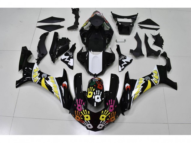 Cheap 2015-2019 Black White Yamaha YZF R1 Motorcylce Fairings Cheap 2015-2019 Black White Yamaha YZF R1 Motorcylce Fairings