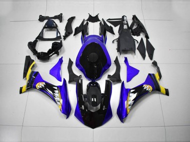 Cheap 2015-2019 Blue Black Yamaha YZF R1 Motorcycle Fairings