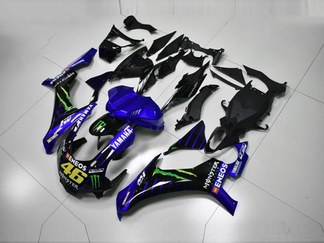 Cheap 2015-2019 Blue Blue White ENEOS 46 Monster Yamaha YZF R1 Motorcycle Fairing Cheap 2015-2019 Blue Blue White ENEOS 46 Monster Yamaha YZF R1 Motorcycle Fairing