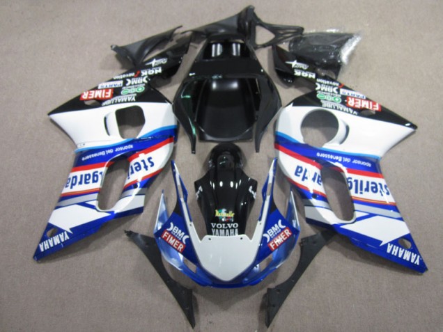 Cheap 1998-2002 BM FIMER VOLVO Blue White Black Yamaha YZF R6 Motor Fairings Cheap 1998-2002 BM FIMER VOLVO Blue White Black Yamaha YZF R6 Motor Fairings