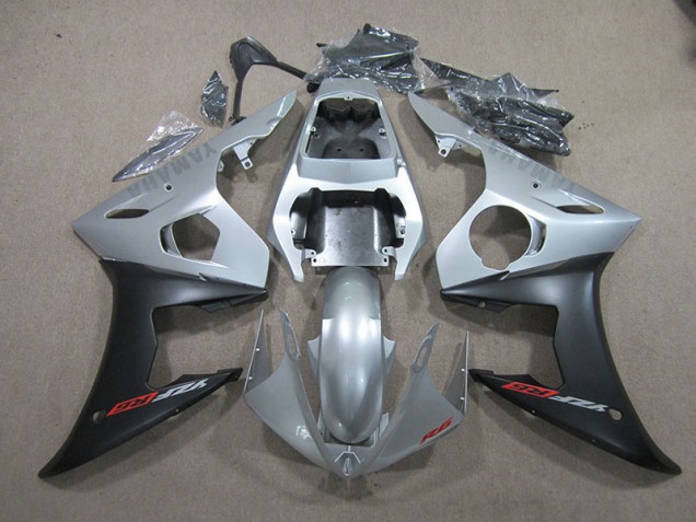 Cheap 2003-2005 Silver Black Yamaha YZF R6 Bike Fairing Cheap 2003-2005 Silver Black Yamaha YZF R6 Bike Fairing