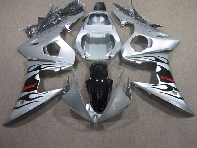 Cheap 2003-2005 Silver Black Red Decal Yamaha YZF R6 Motorbike Fairing Cheap 2003-2005 Silver Black Red Decal Yamaha YZF R6 Motorbike Fairing