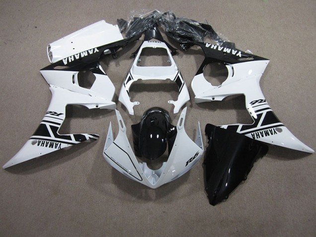 Cheap 2003-2005 White Black Yamaha YZF R6 Motor Bike Fairings Cheap 2003-2005 White Black Yamaha YZF R6 Motor Bike Fairings