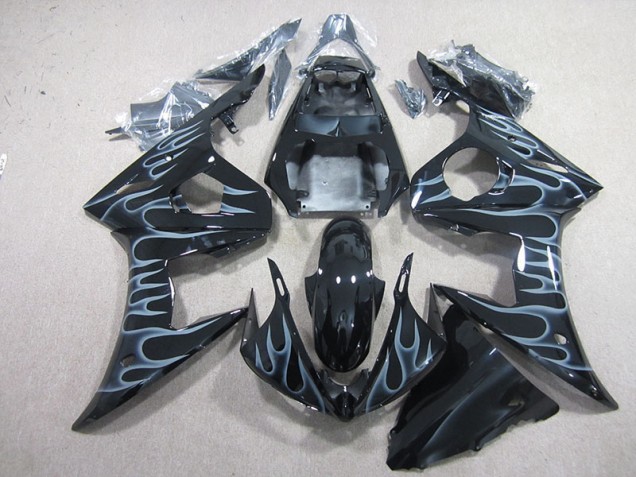 Cheap 2003-2005 Black with Flame Yamaha YZF R6 Motorcyle Fairings Cheap 2003-2005 Black with Flame Yamaha YZF R6 Motorcyle Fairings