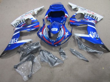Cheap 2003-2005 Blue White Motul Fiat Yamaha YZF R6 Motorcylce Fairings