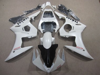 Cheap 2003-2005 White Yamaha YZF R6 Bike Fairing