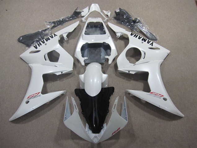 Cheap 2003-2005 White Yamaha YZF R6 Bike Fairing Cheap 2003-2005 White Yamaha YZF R6 Bike Fairing