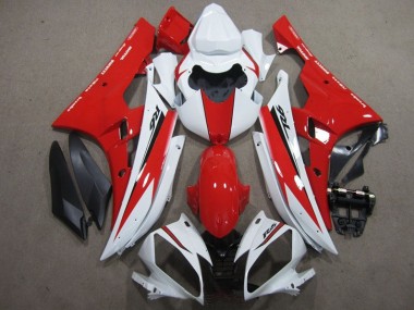 Cheap 2006-2007 White Red Black Decal Yamaha YZF R6 Motorcycle Fairing